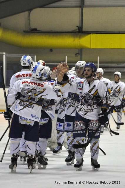 Photo hockey match Reims* - Courbevoie  le 22/02/2015