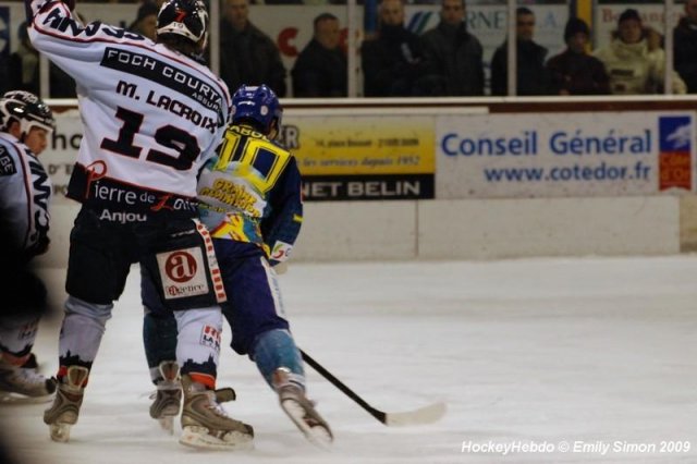 Photo hockey match Dijon  - Angers  le 10/01/2009
