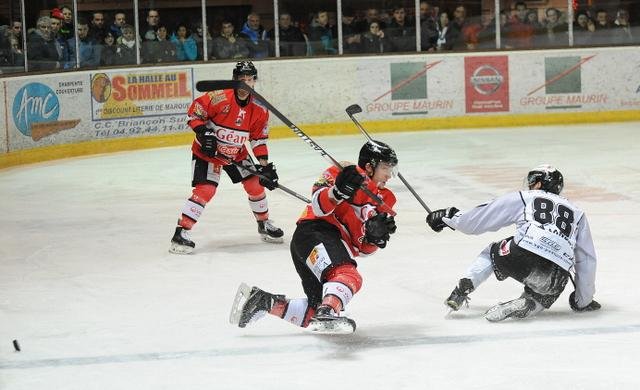 Photo hockey match Briançon  - Brest  le 24/02/2015