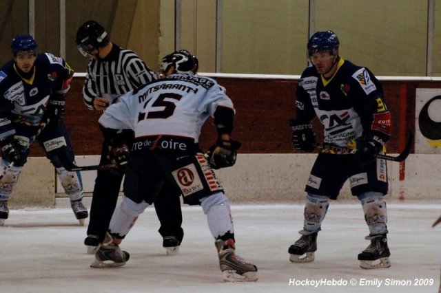 Photo hockey match Dijon  - Angers  le 10/01/2009
