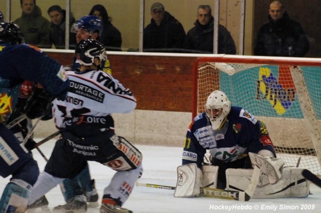 Photo hockey match Dijon  - Angers  le 10/01/2009