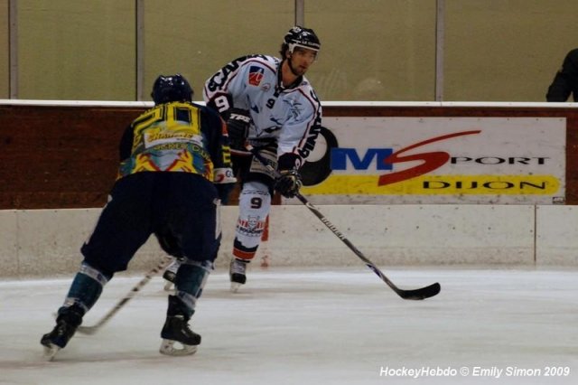 Photo hockey match Dijon  - Angers  le 10/01/2009