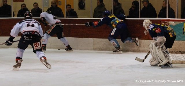 Photo hockey match Dijon  - Angers  le 10/01/2009