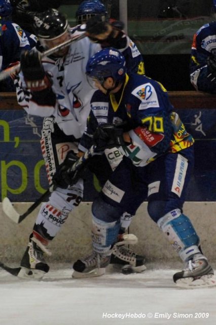 Photo hockey match Dijon  - Angers  le 10/01/2009