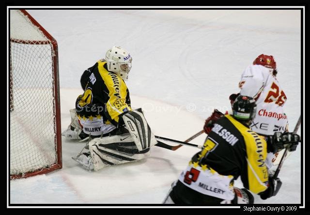 Photo hockey match Rouen - Morzine-Avoriaz le 09/01/2009