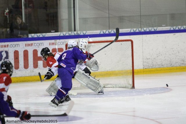 Photo hockey reportage Mondial Féminin - La France un peu courte.