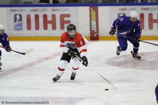Photo hockey reportage Mondial Féminin - La France un peu courte.