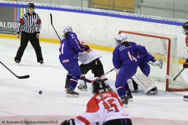 Photo hockey reportage Mondial Féminin - La France un peu courte.