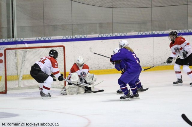 Photo hockey reportage Mondial Féminin - La France un peu courte.