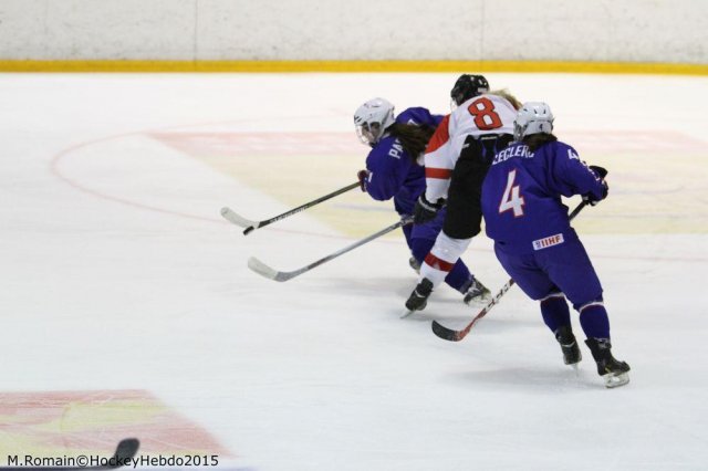 Photo hockey reportage Mondial Féminin - La France un peu courte.