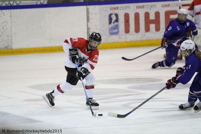 Photo hockey reportage Mondial Féminin - La France un peu courte.