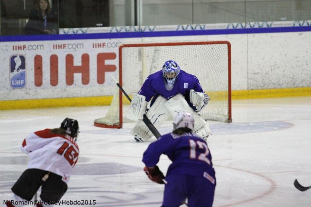Photo hockey reportage Mondial Féminin - La France un peu courte.