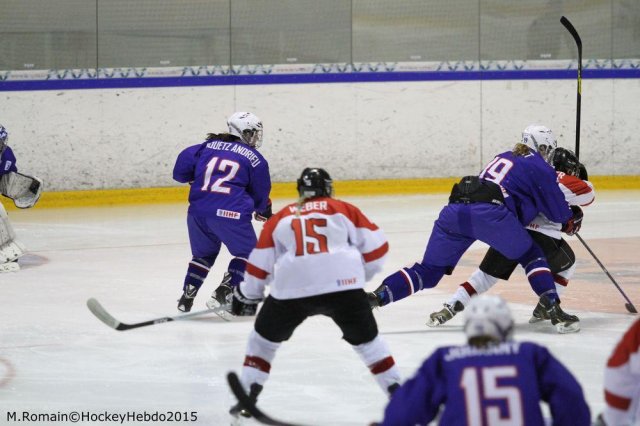 Photo hockey reportage Mondial Féminin - La France un peu courte.