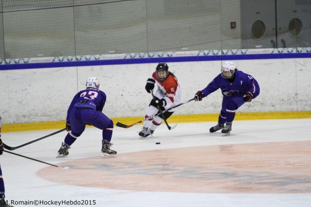 Photo hockey reportage Mondial Féminin - La France un peu courte.