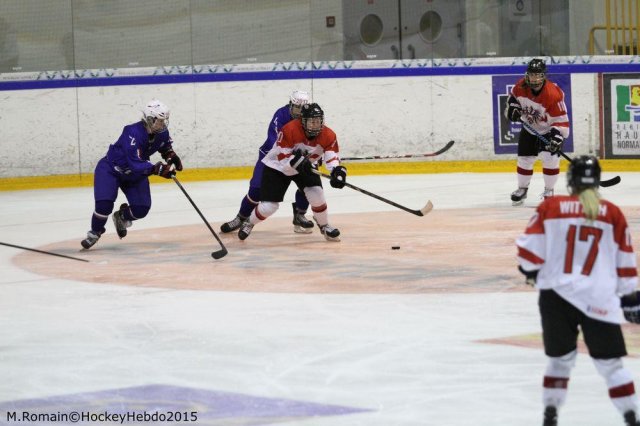 Photo hockey reportage Mondial Féminin - La France un peu courte.