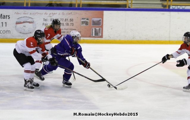 Photo hockey reportage Mondial Féminin - La France un peu courte.