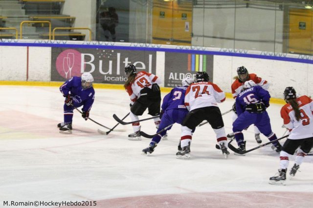 Photo hockey reportage Mondial Féminin - La France un peu courte.