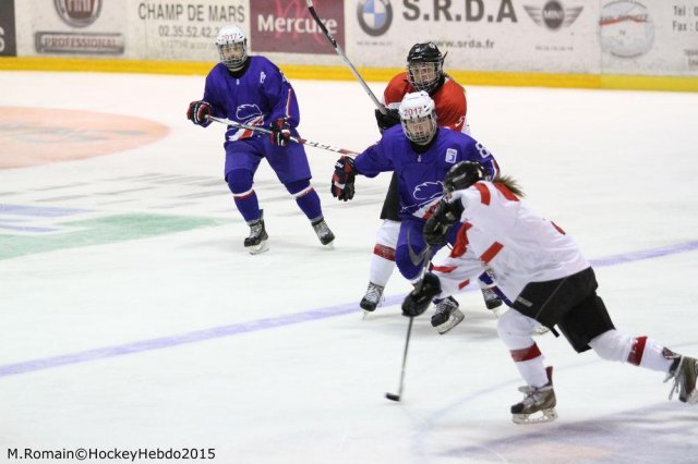 Photo hockey reportage Mondial Féminin - La France un peu courte.