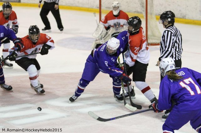 Photo hockey reportage Mondial Féminin - La France un peu courte.