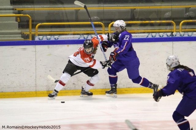 Photo hockey reportage Mondial Féminin - La France un peu courte.