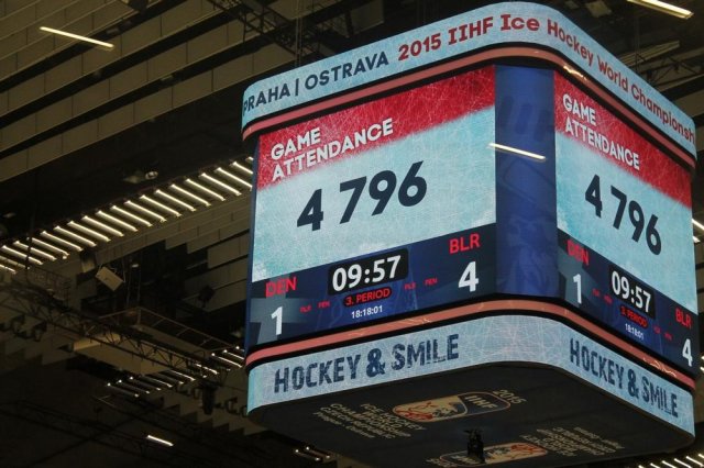 Photo hockey match Denmark - Belarus le 05/05/2015
