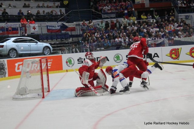 Photo hockey match Russia - Denmark le 06/05/2015