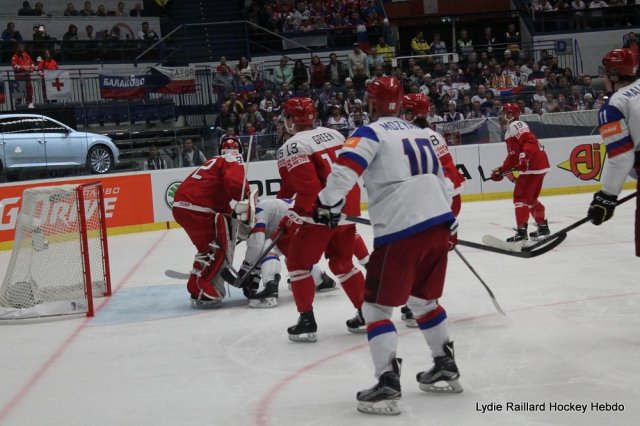 Photo hockey match Russia - Denmark le 06/05/2015