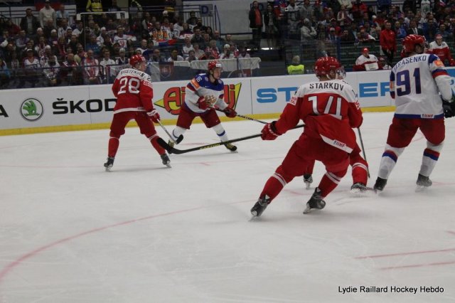 Photo hockey match Russia - Denmark le 06/05/2015