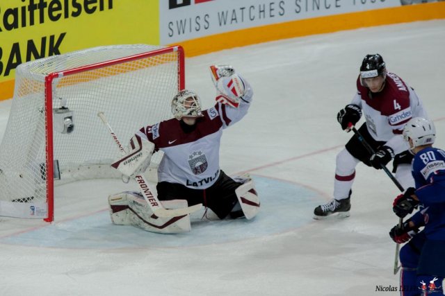Photo hockey match Lettonie - France le 12/05/2015