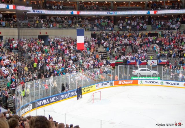 Photo hockey match Lettonie - France le 12/05/2015
