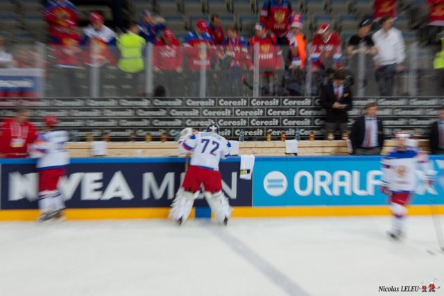 Photo hockey match Canada - Russia le 17/05/2015