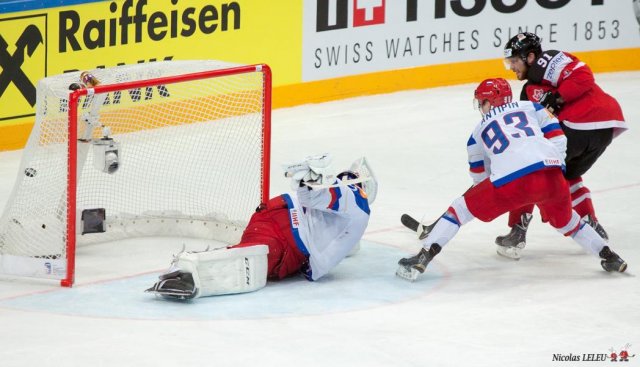 Photo hockey match Canada - Russia le 17/05/2015