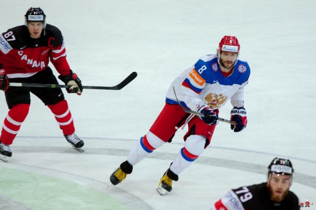 Photo hockey match Canada - Russia le 17/05/2015