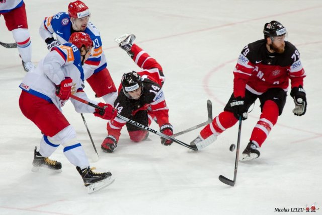 Photo hockey match Canada - Russia le 17/05/2015