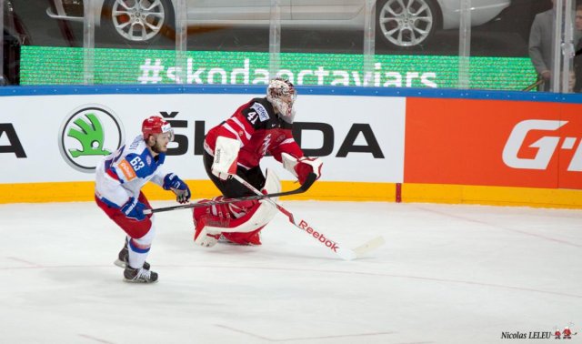 Photo hockey match Canada - Russia le 17/05/2015