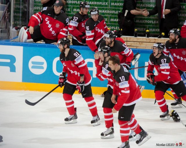 Photo hockey match Canada - Russia le 17/05/2015