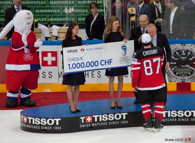 Photo hockey match Canada - Russia le 17/05/2015