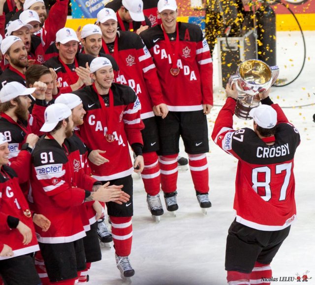 Photo hockey match Canada - Russia le 17/05/2015