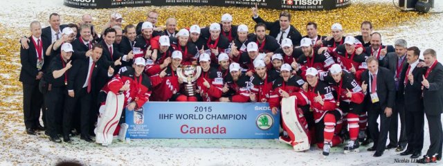 Photo hockey match Canada - Russia le 17/05/2015