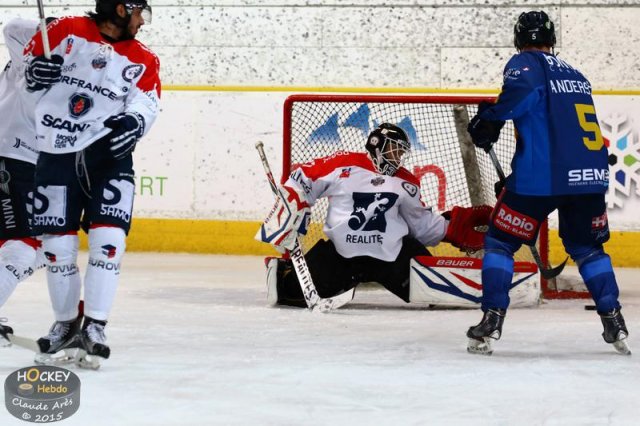 Photo hockey match Chamonix  - Angers  le 03/10/2015