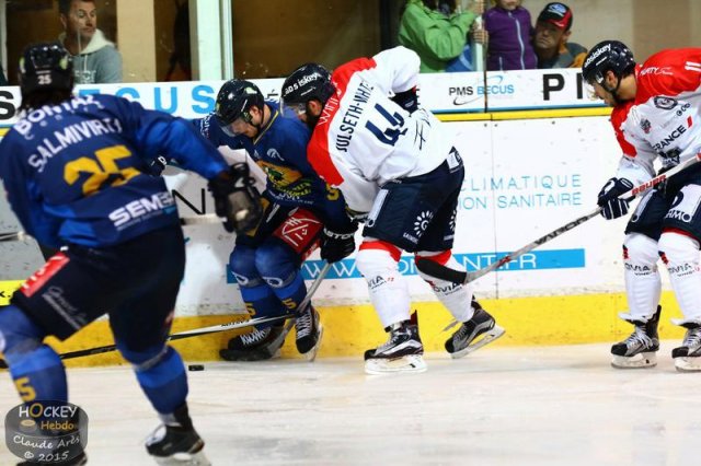 Photo hockey match Chamonix  - Angers  le 03/10/2015