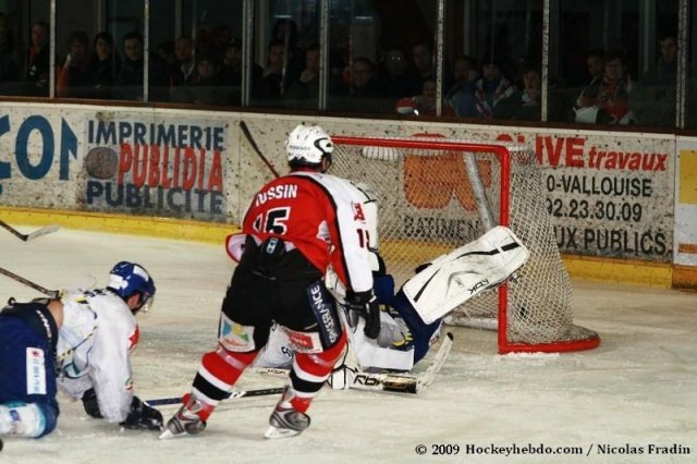 Photo hockey match Briançon  - Dijon  le 17/01/2009
