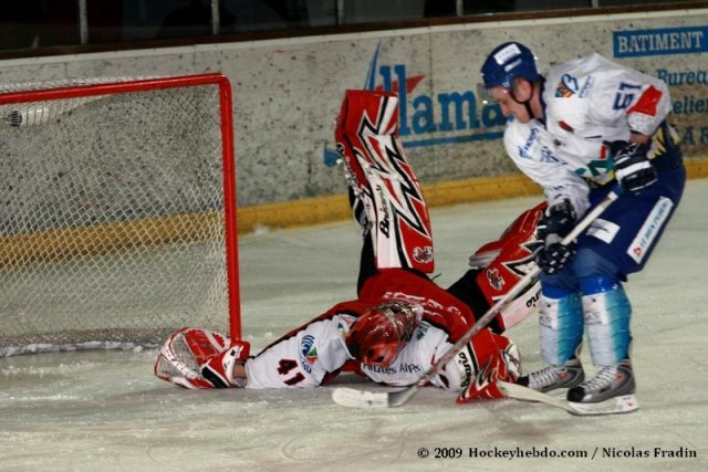 Photo hockey match Briançon  - Dijon  le 17/01/2009