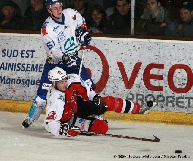 Photo hockey match Briançon  - Dijon  le 17/01/2009