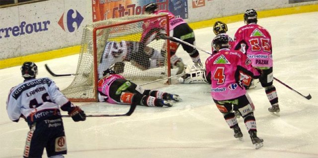 Photo hockey match Amiens  - Angers  le 17/01/2009