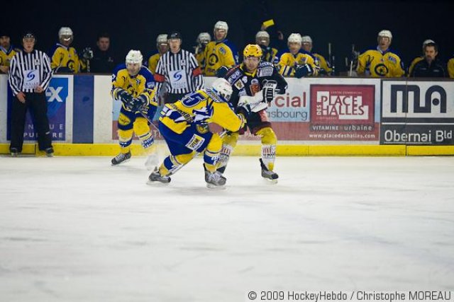 Photo hockey match Strasbourg  - Chamonix  le 17/01/2009