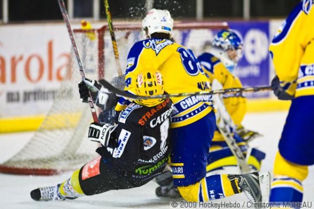 Photo hockey match Strasbourg  - Chamonix  le 17/01/2009