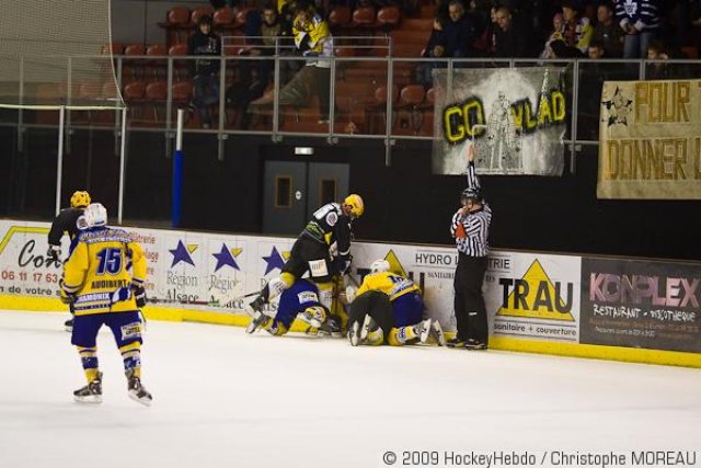 Photo hockey match Strasbourg  - Chamonix  le 17/01/2009