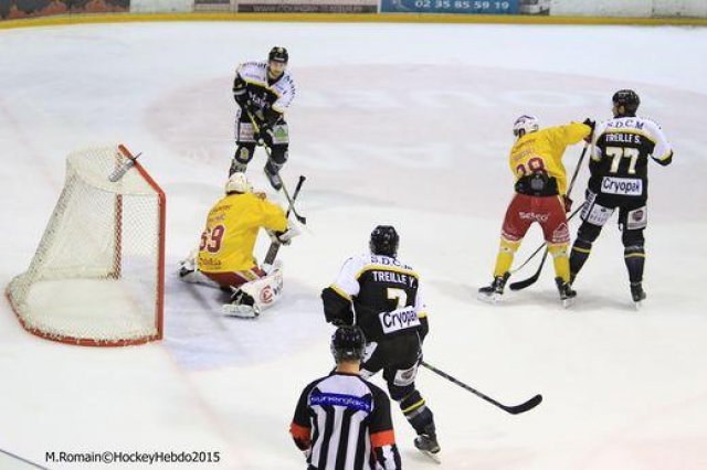 Photo hockey match Rouen - Dijon  le 24/11/2015