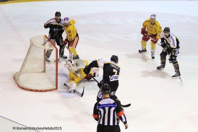 Photo hockey match Rouen - Dijon  le 24/11/2015